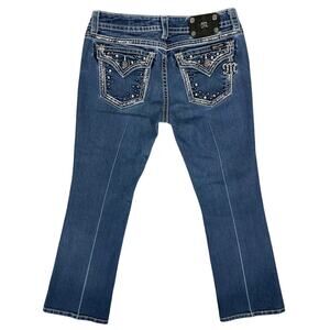 Miss Me Easy Boot Jeans Dark Blue Size 29 x 29 Country Cowgirl Rodeo Western